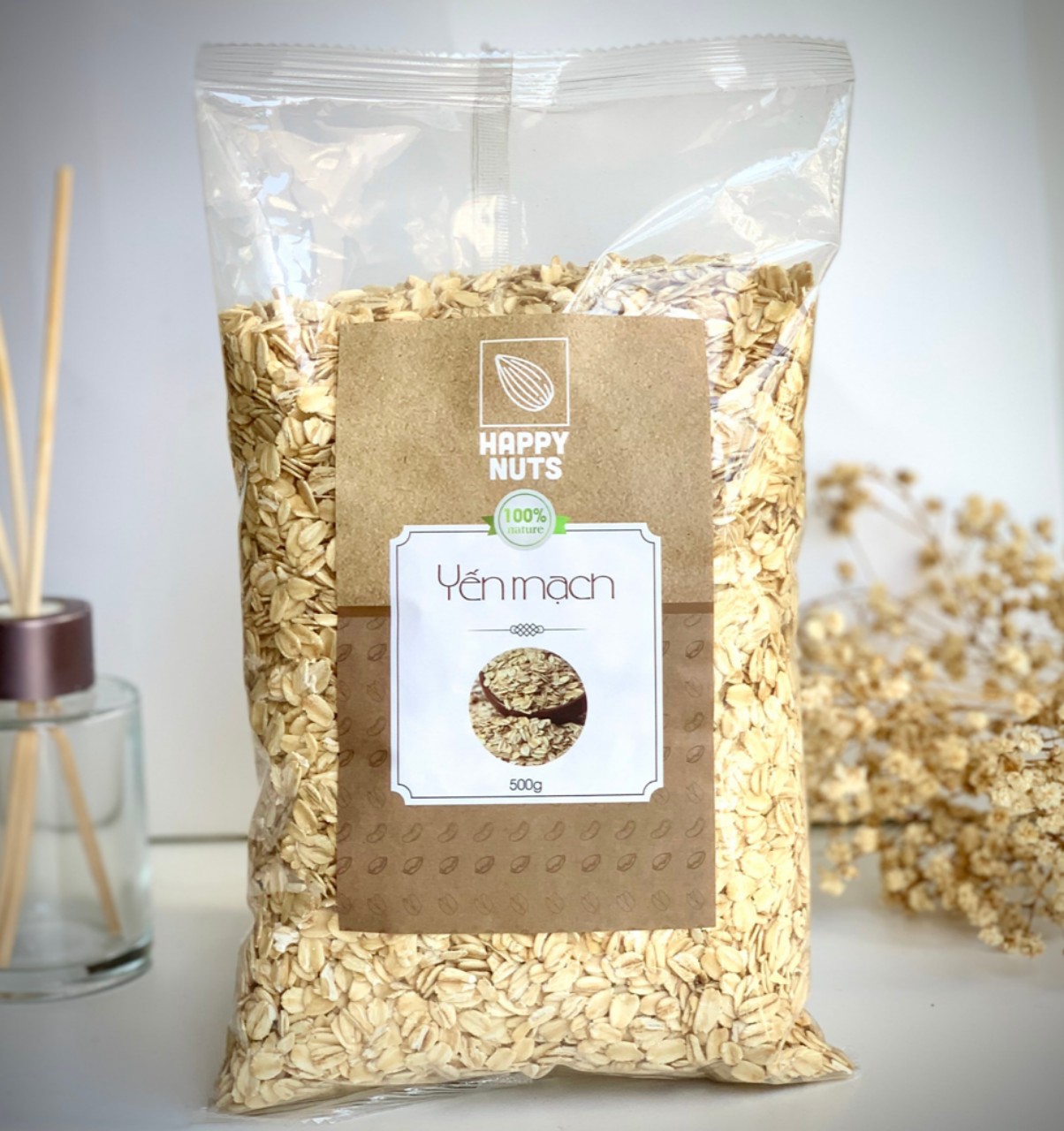 (Tặng 500g yến mạch) Hạt Ngũ Vị mix 5 loại hạt nhập khẩu Happy Nuts 500gr